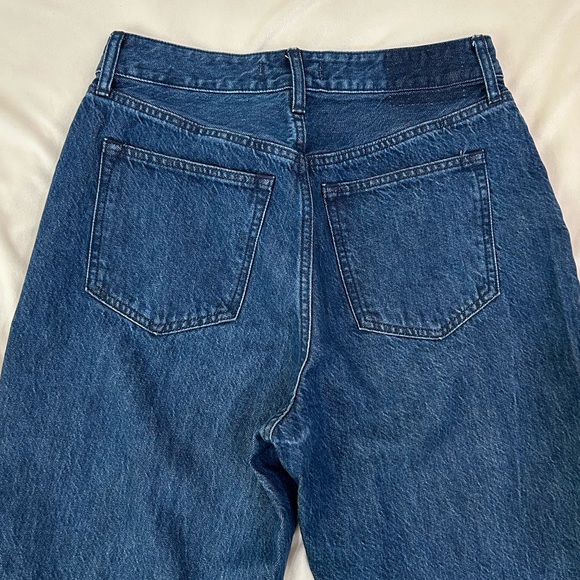Abercrombie & Fitch The Loose High Rise Dark Blue Denim Jeans, Size 28/6 - Picture 4 of 4